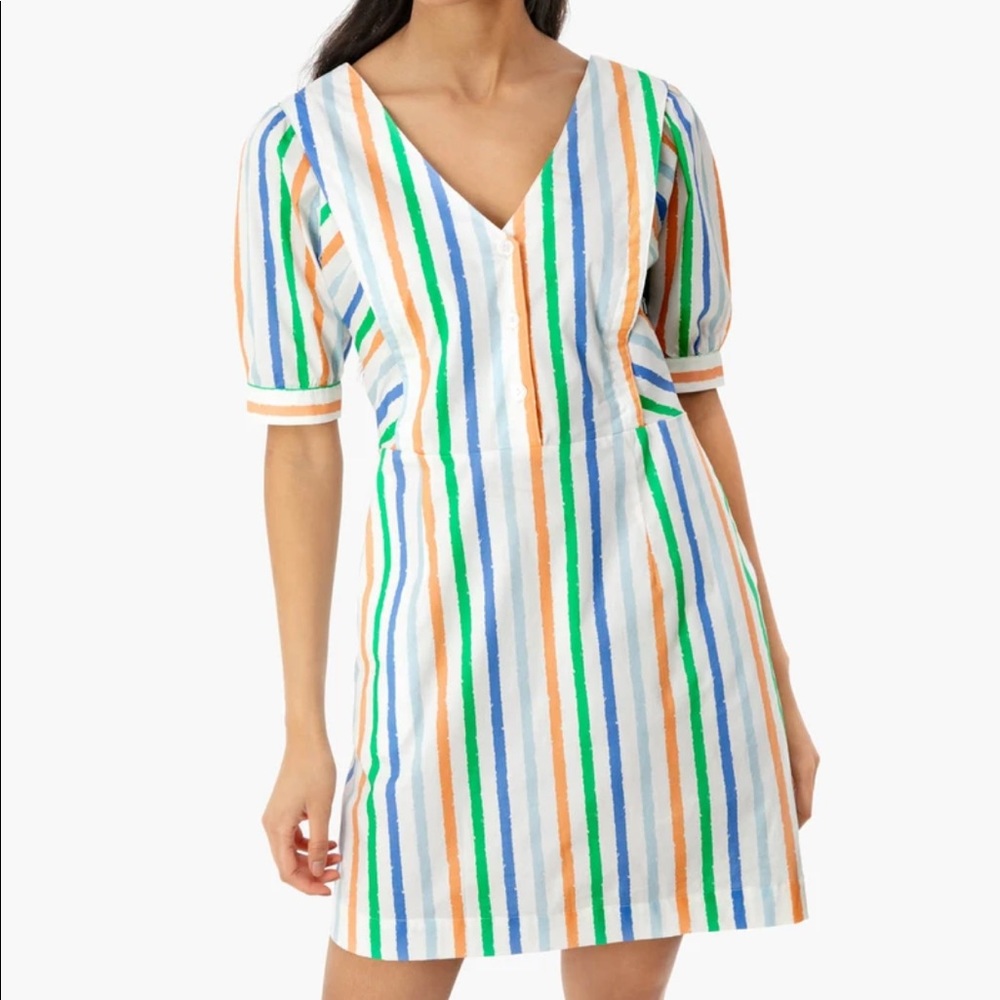 Tuckernuck Diana Stripe Dress, Size L